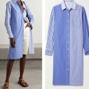 Alex Mill | Kelsey Shirt Dress in Blue Stripe